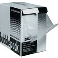 The Packaging Wholesalers Perforated Bubble Roll W/Dispenser, 12"W x 65'L x 1/2" Thick, Clear CBD1212